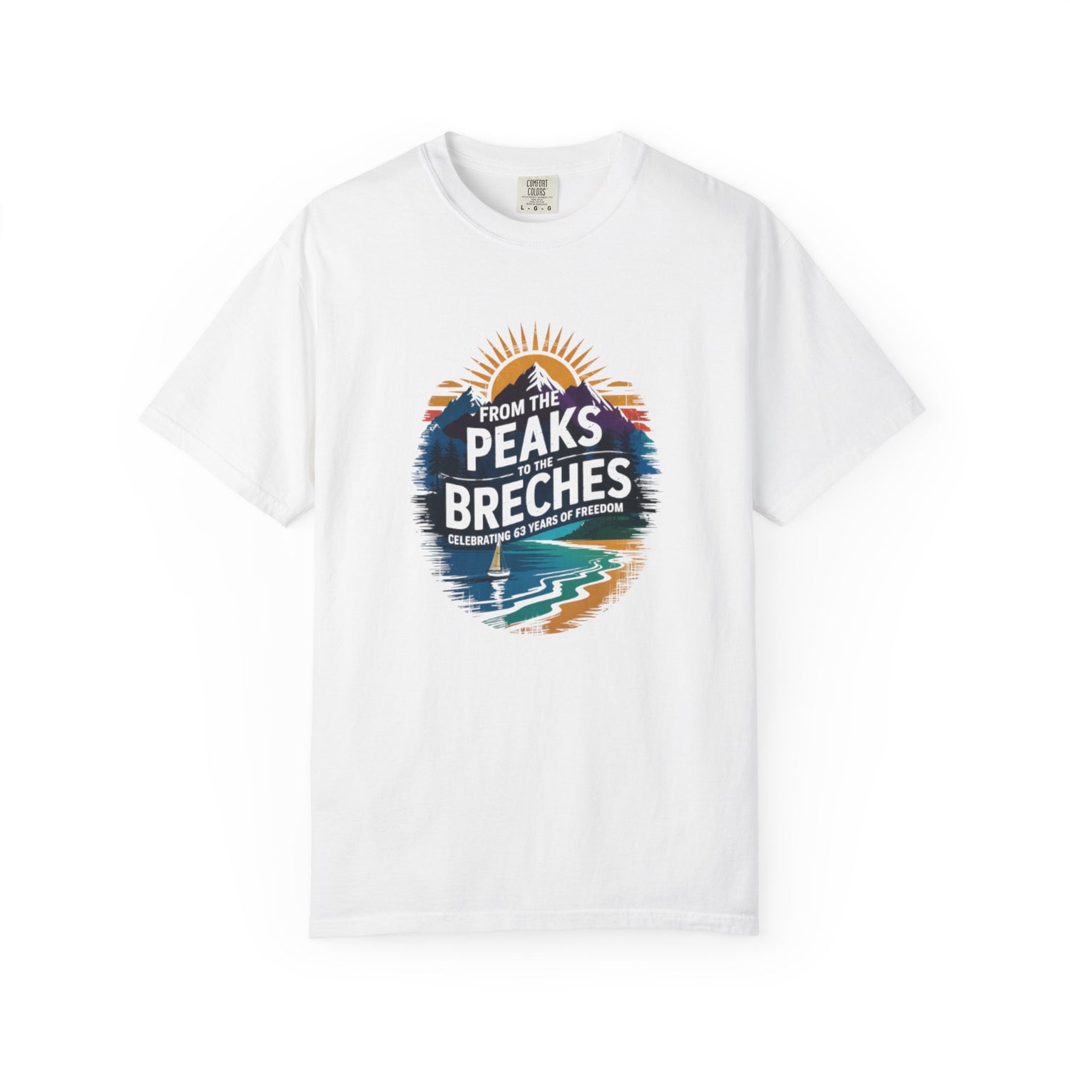 Mountain Peaks Graphic Tee, Adventure T-Shirt, Utah - Jamaica Unisex Casual Wear, Gift for Nature Lovers, Travel Apparel, Holiday Gift