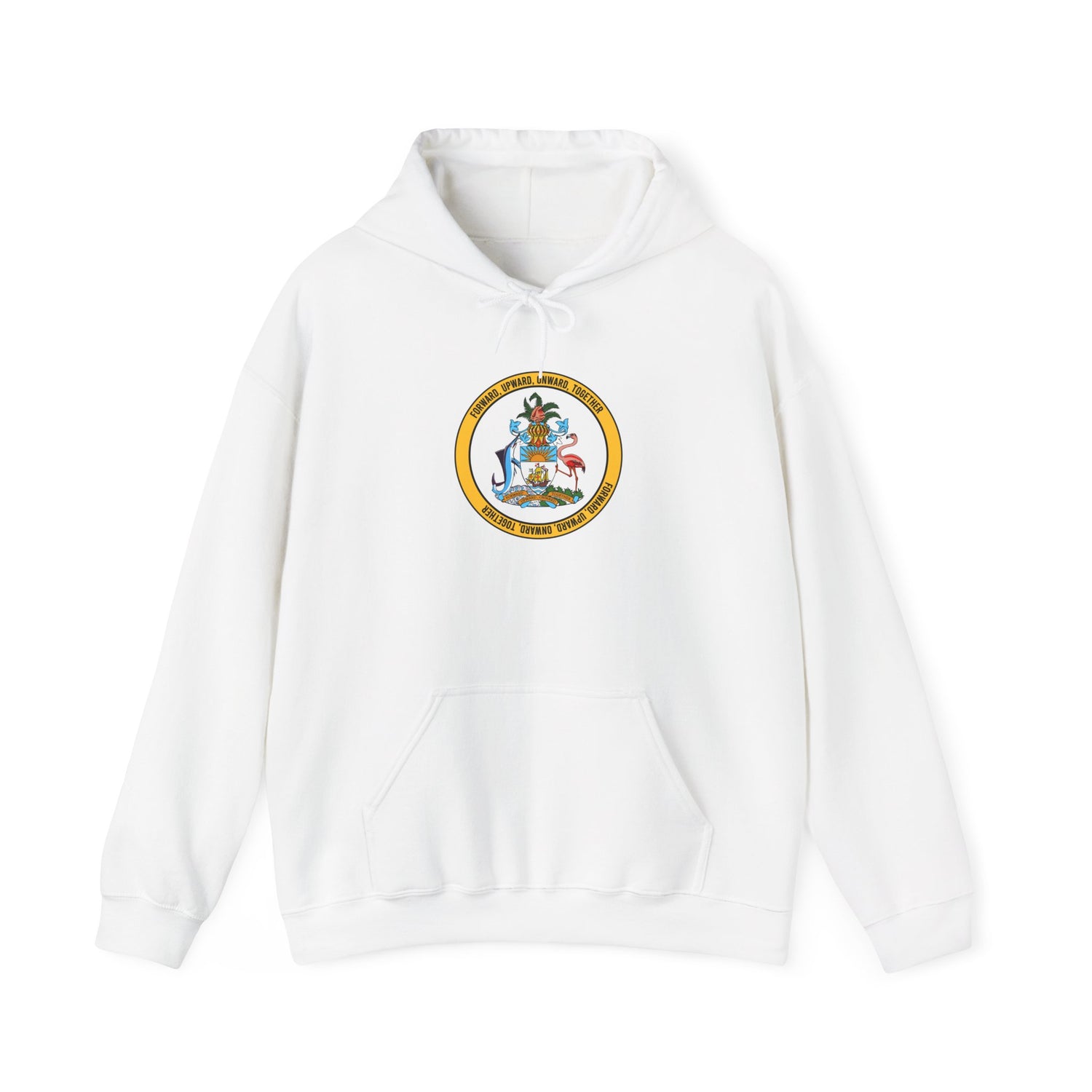 Bahamas Coat of Arm Hoodie, Perfect Gift for Home, College, Casual Wear, Comfy Winter Layer, Holiday Sweatshirt