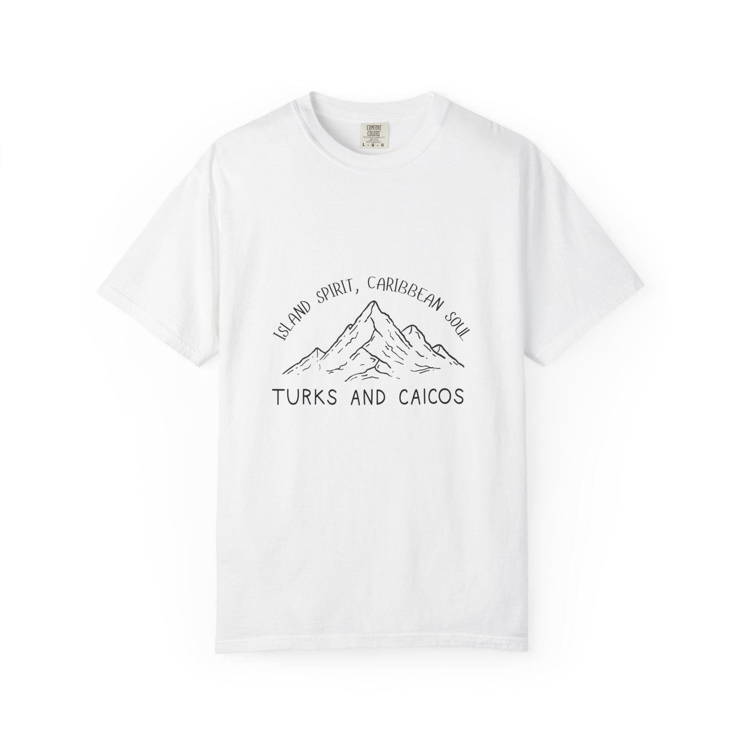 Turks and Caicos Island Spirit T-shirt - Unisex Garment-Dyed Casual Tee