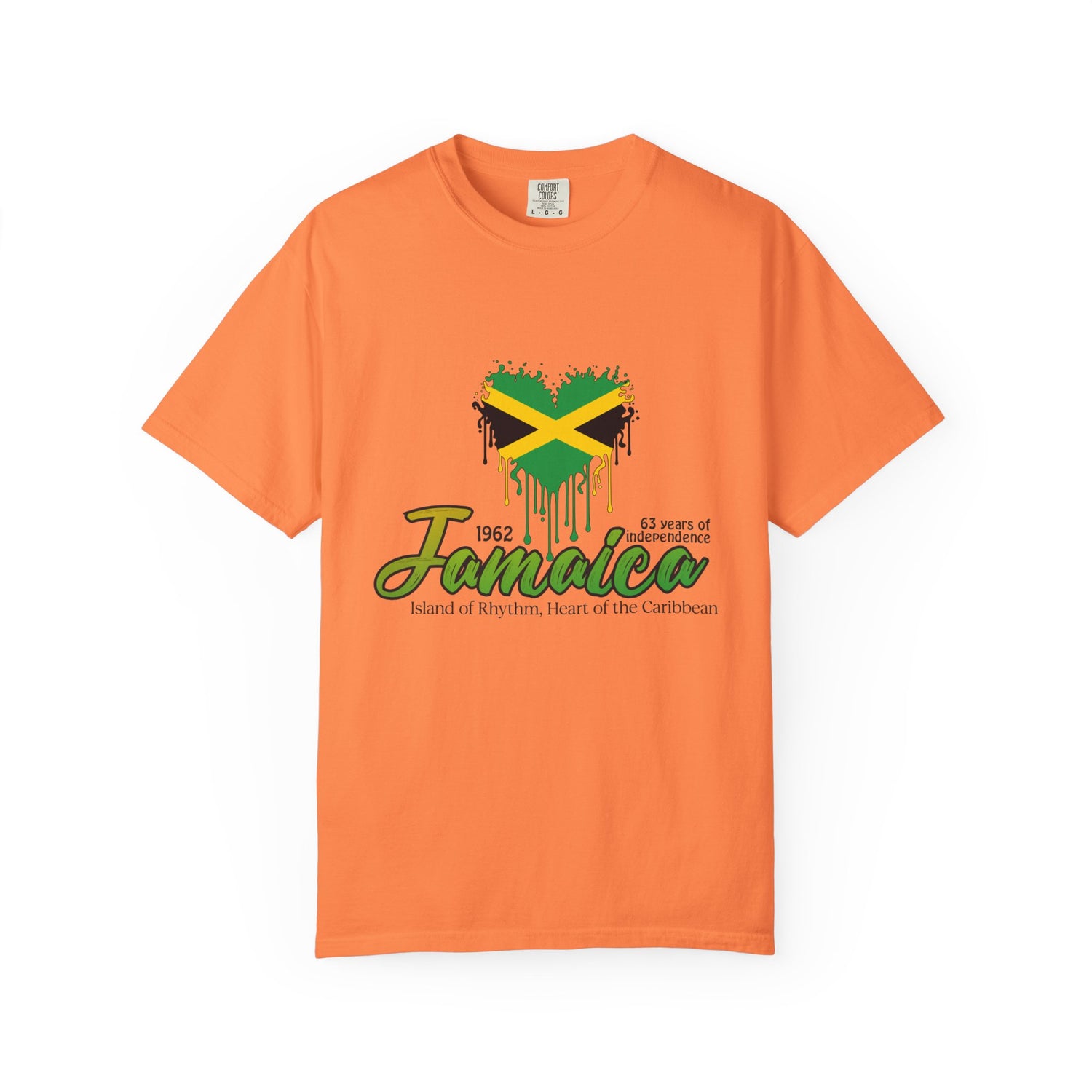 Jamaican Pride T-Shirt, Unisex Garment-Dyed Tee, Caribbean Vibe Shirt, Travel Souvenir Tee, Festival Wear, Jamaica Anniversary