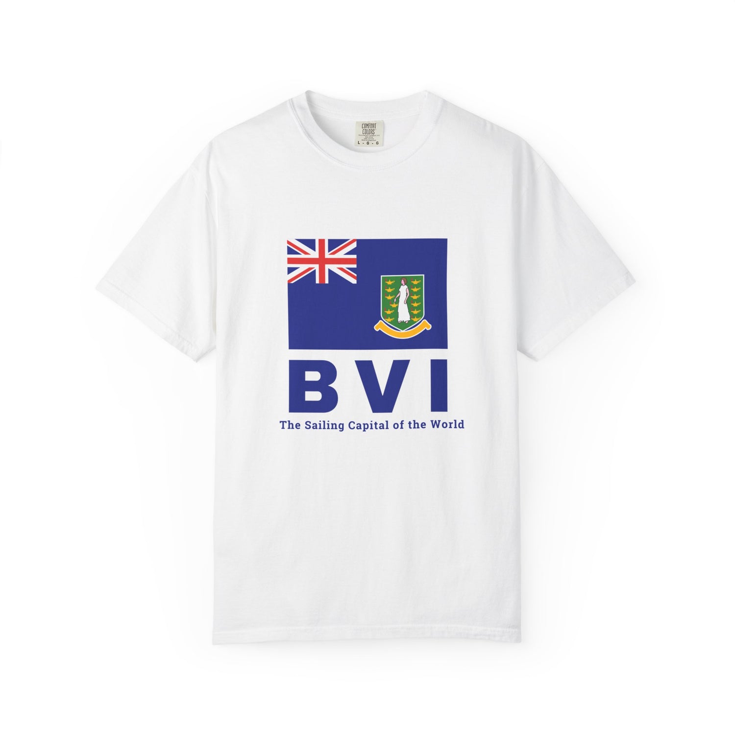 British Virigin Island Sailing Capital Unisex Garment-Dyed T-Shirt
