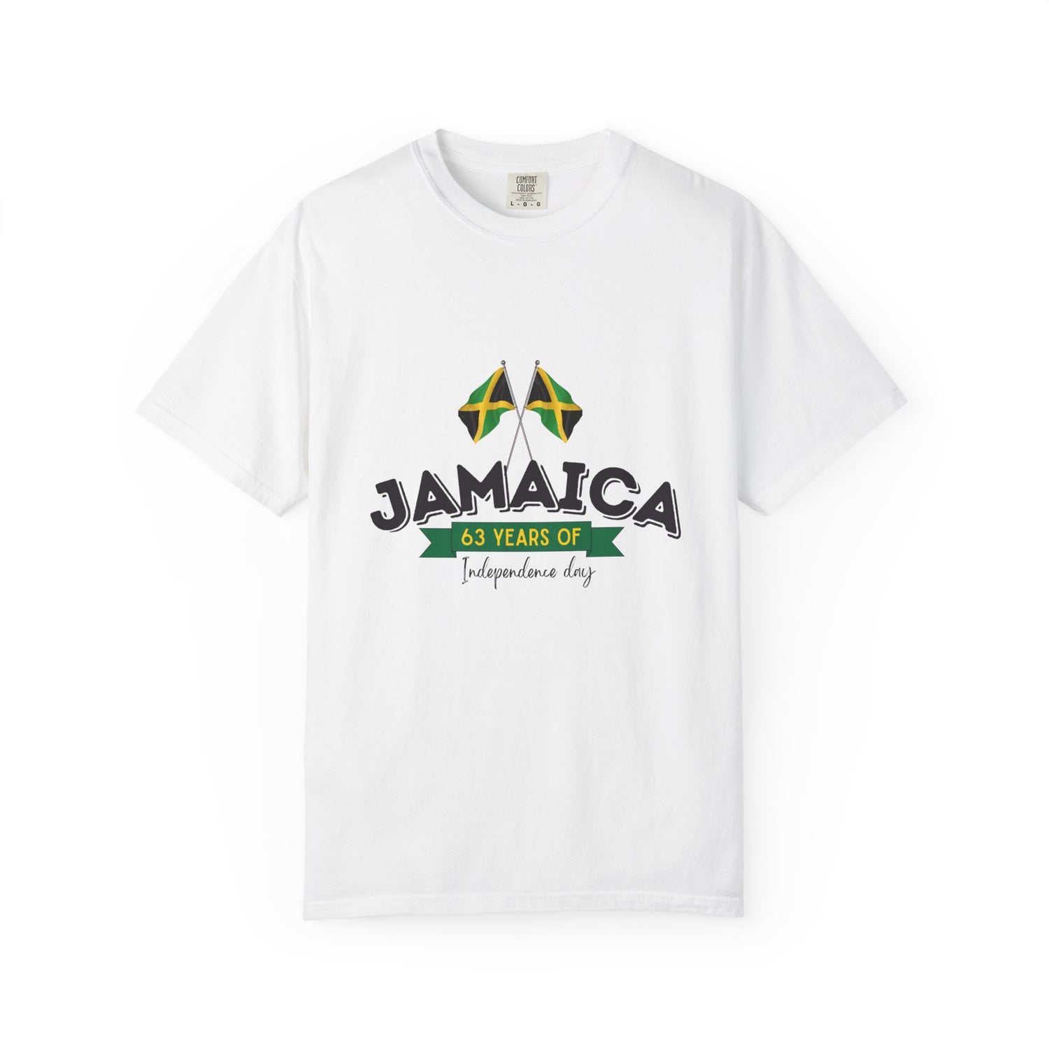 Jamaica Independence Day T-shirt, Unisex Garment-Dyed Tee, 63 Years of Celebration Shirt, Comfortable Summer Wear, Travel Souvenir