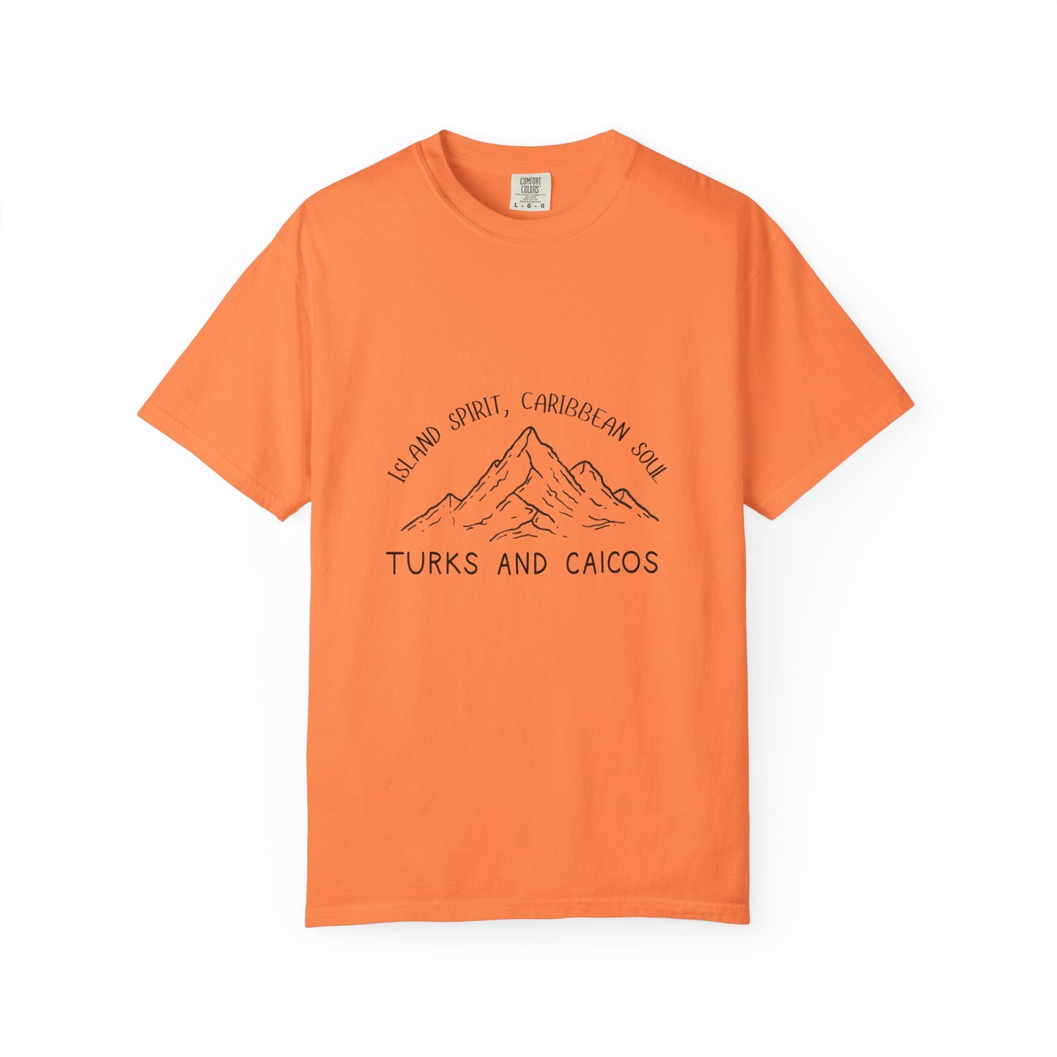 Turks and Caicos Island Spirit T-shirt - Unisex Garment-Dyed Casual Tee