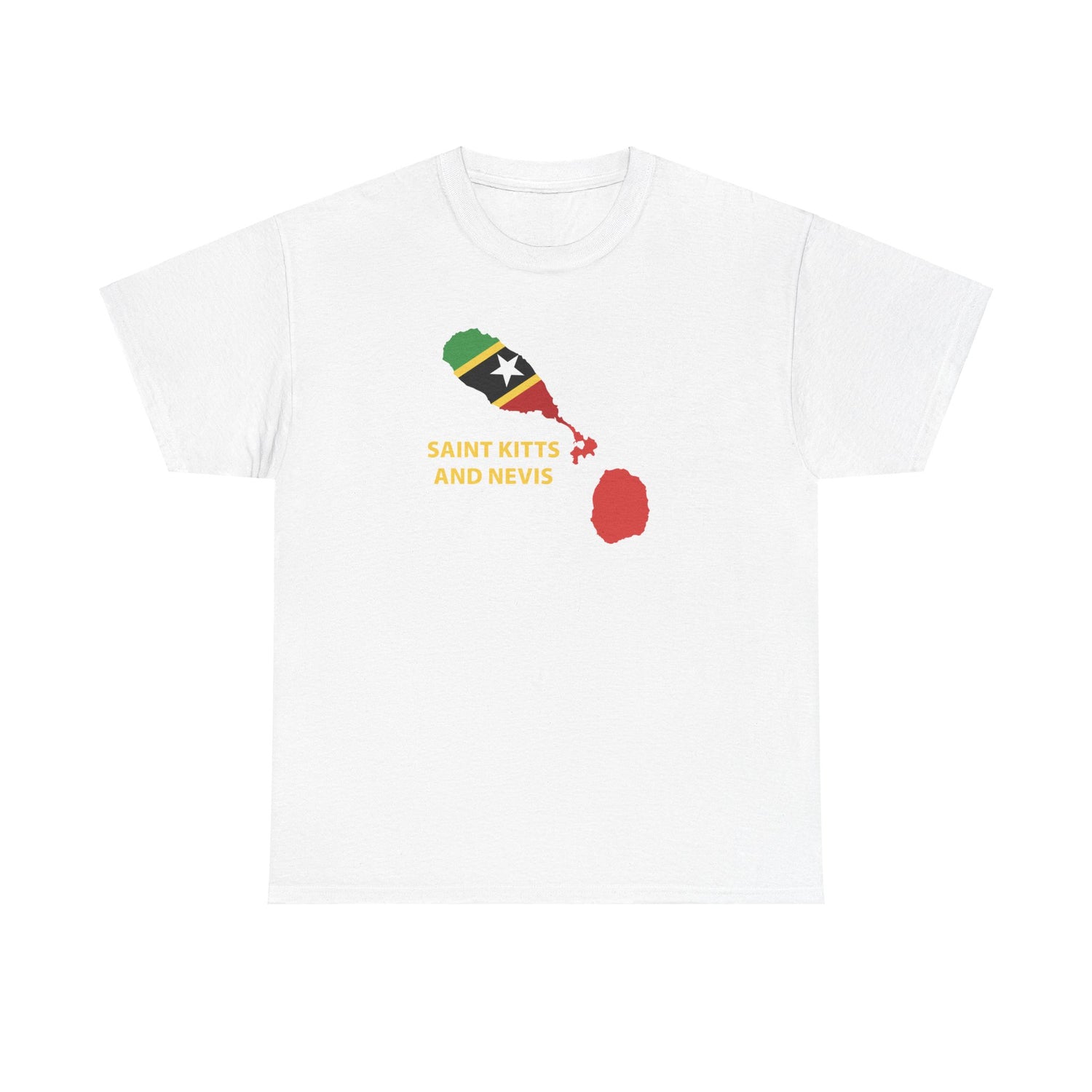 Unisex Heavy Saint Kitts en Nevis katoenen T-shirt
