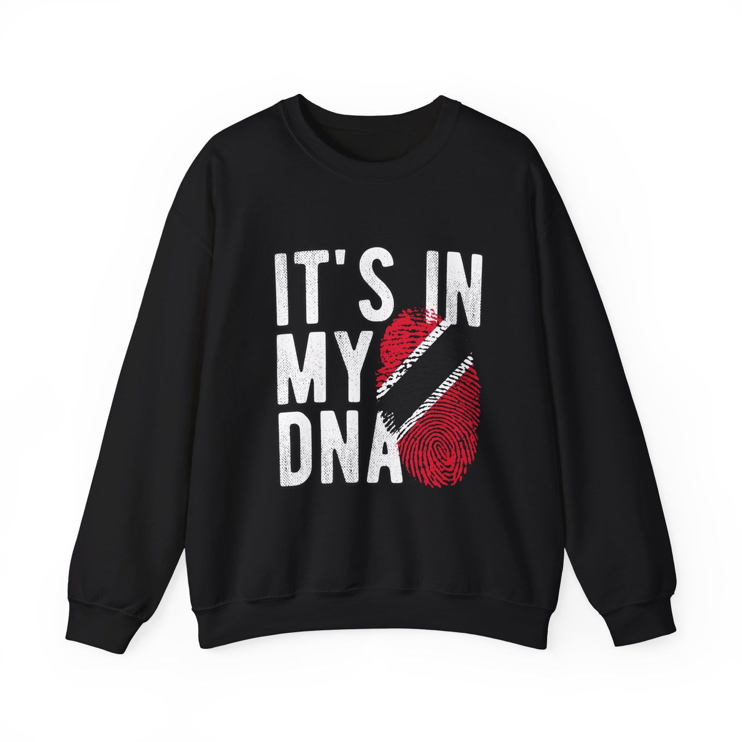 Trinidad & Tobago DNA Print Crewneck Sweatshirt | Comfortable Unisex Sweatshirt for Everyday Wear, Gifts, Family Celebrations, Casual Events