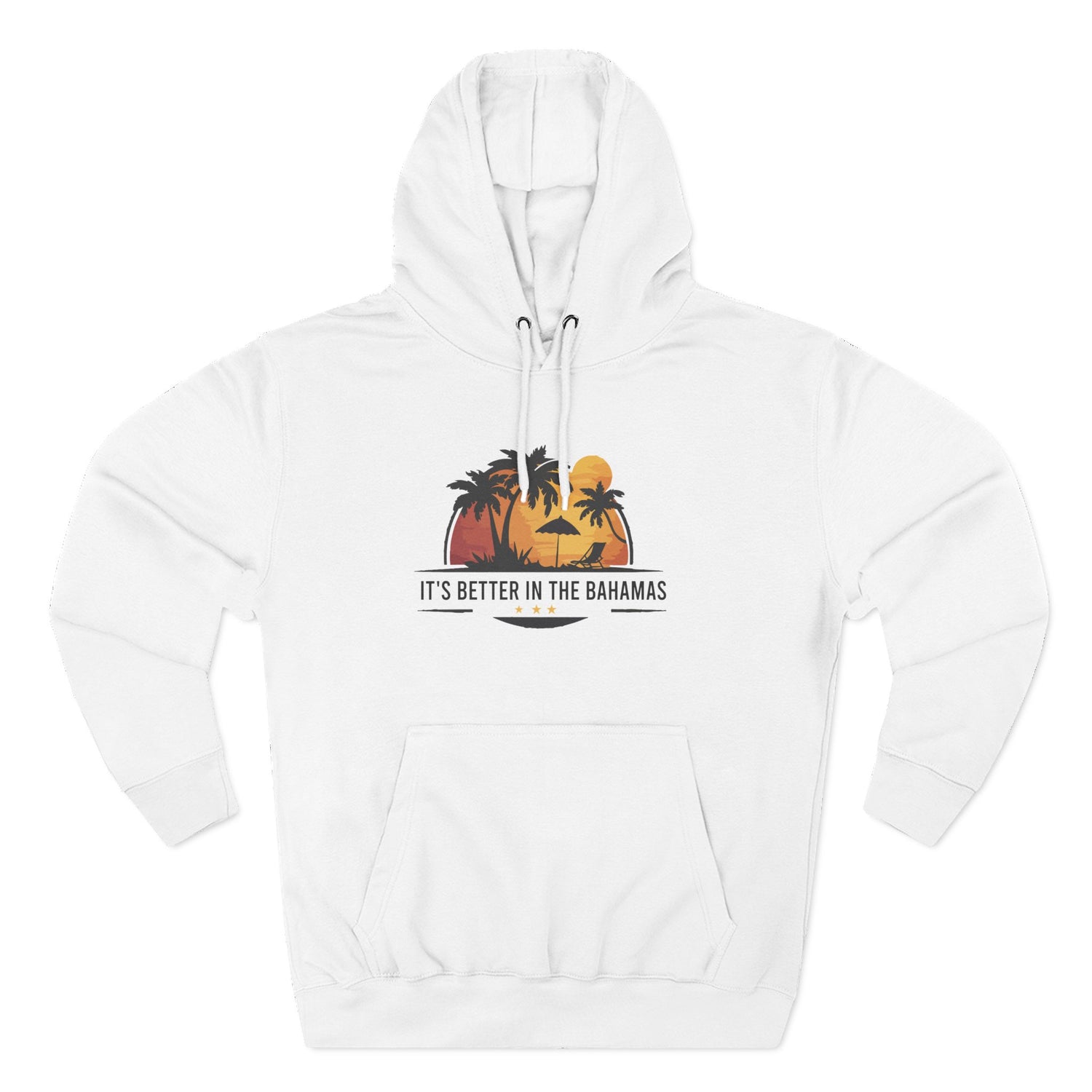 Tropical Island Fleece Hoodie - It's Better in the Bahamas, Vacation Apparel, Summer Fashion, Gift for Travelers, Relaxed Style