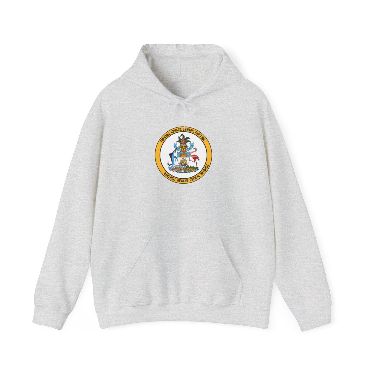 Bahamas Coat of Arm Hoodie, Perfect Gift for Home, College, Casual Wear, Comfy Winter Layer, Holiday Sweatshirt