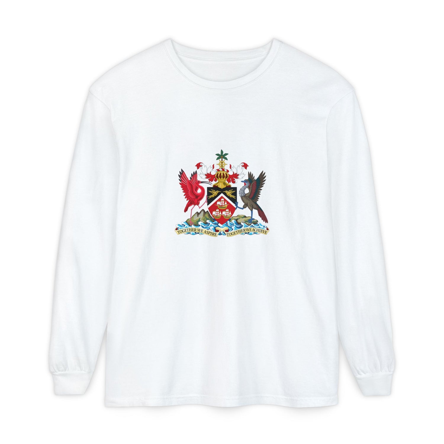 Saint Kitts and Nevis Vibrant Long Sleeve T-Shirt with Tropical Crest Design, Perfect for Casual Wear, Beach Days, Gift for Nature Lovers, Summer Wardrobe [...]
