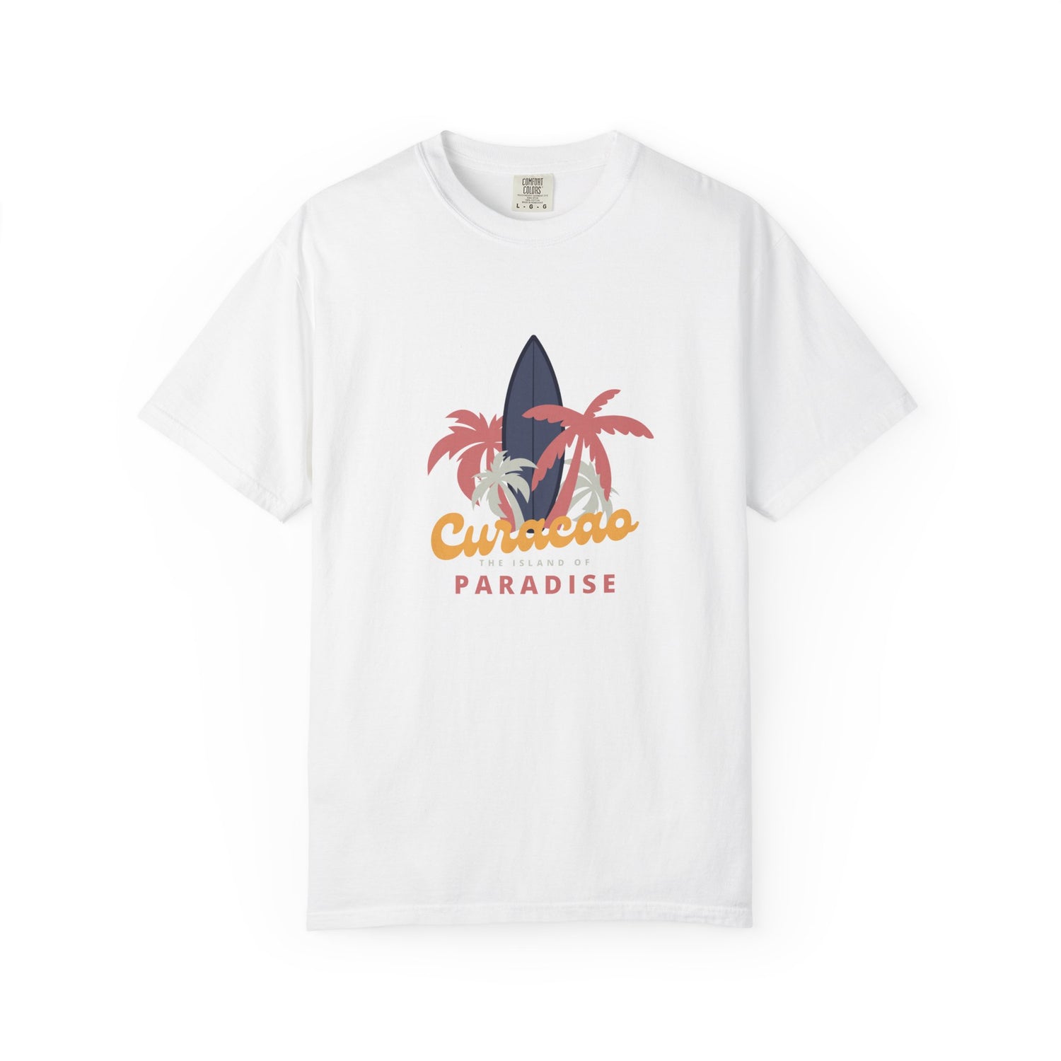 Surf Paradise Unisex Garment-Dyed T-Shirt - Perfect for Beach Lovers | Curacao Shirt
