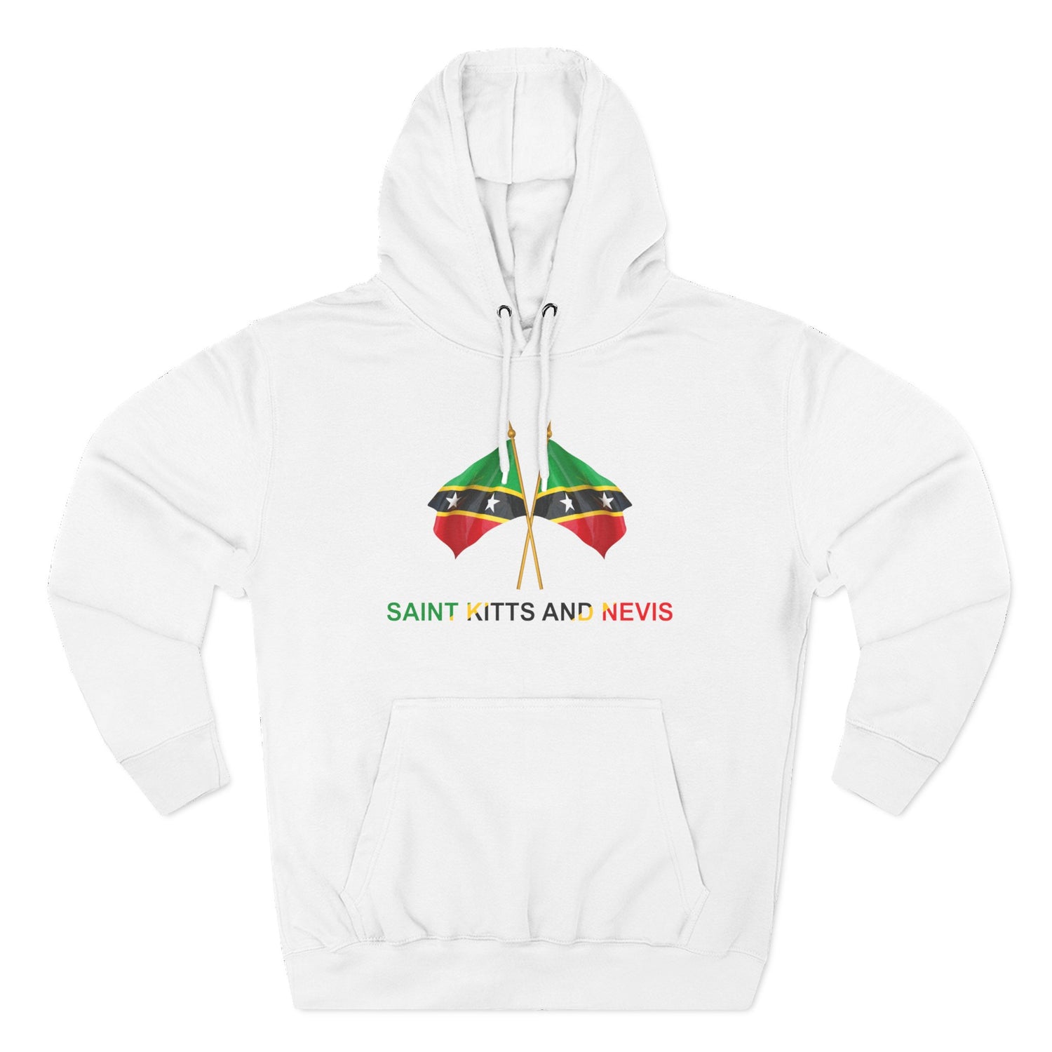 Saint Kitts and Nevis Hoodie, Fleece Sweatshirt for Travel Lovers, Caribbean Flag Apparel, Gift for Culture Enthusiasts, Vacation Wardrobe