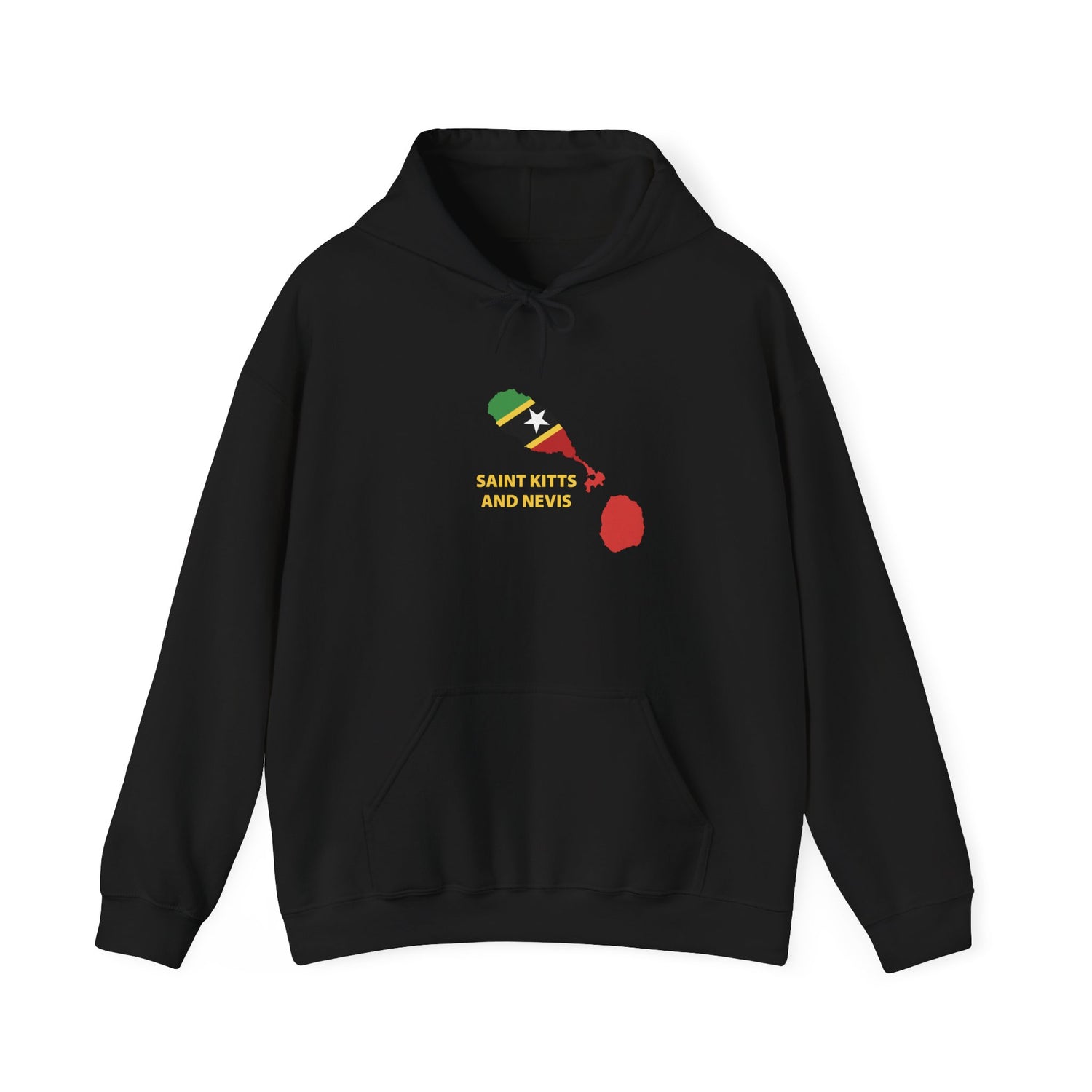 Saint Kitts and Nevis Hoodie, Unisex Heavy Blend Sweatshirt, Island Pride Apparel, Travel Souvenir, Caribbean Gifts, Comfortable Casual Wear