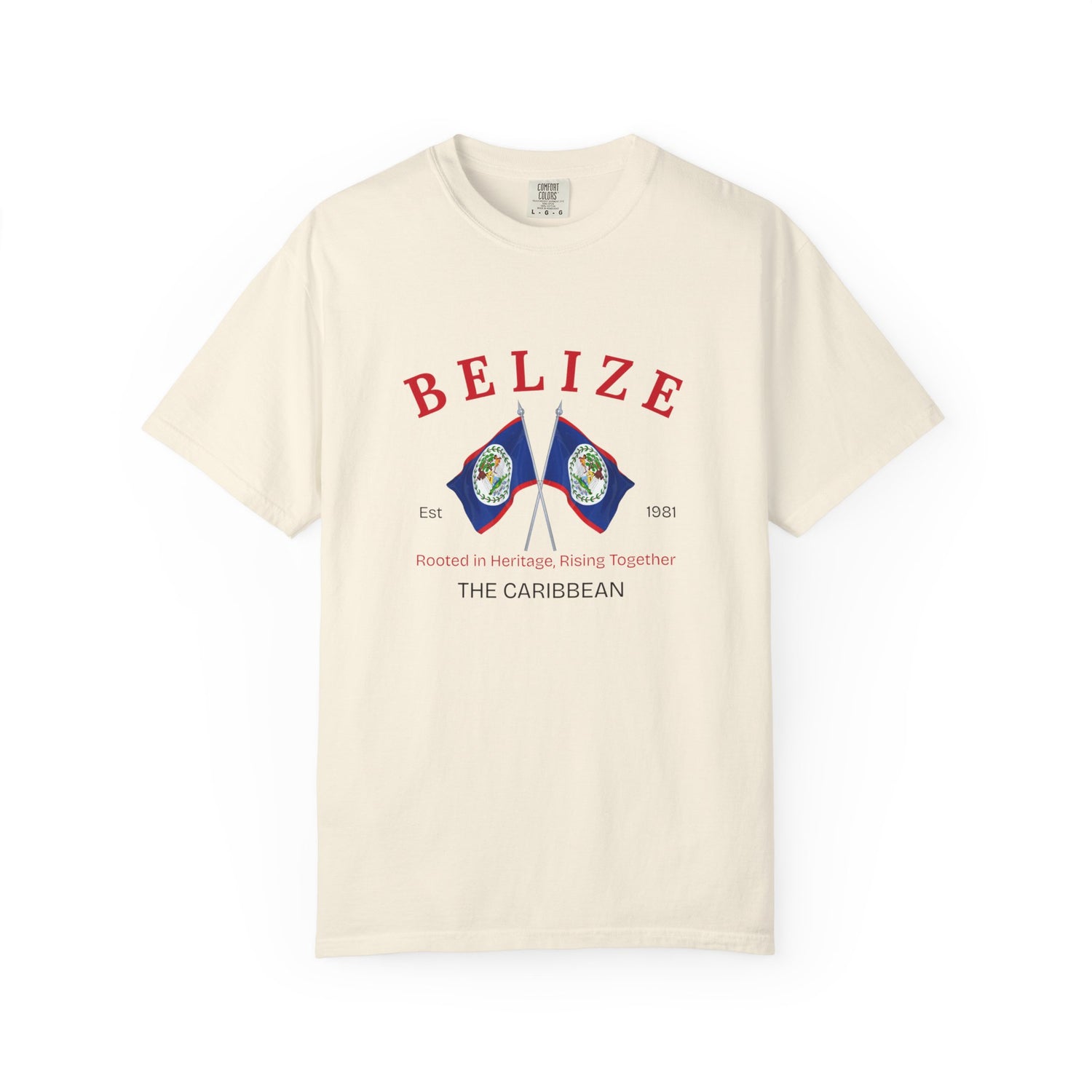 Belize Heritage T-Shirt - Unisex Garment-Dyed Tee Celebrating Caribbean Roots
