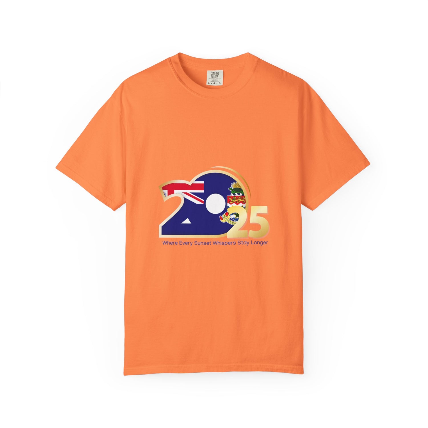 Unisex Garment-Dyed T-Shirt - 2025 Cayman Islands Sunset Whispers Design