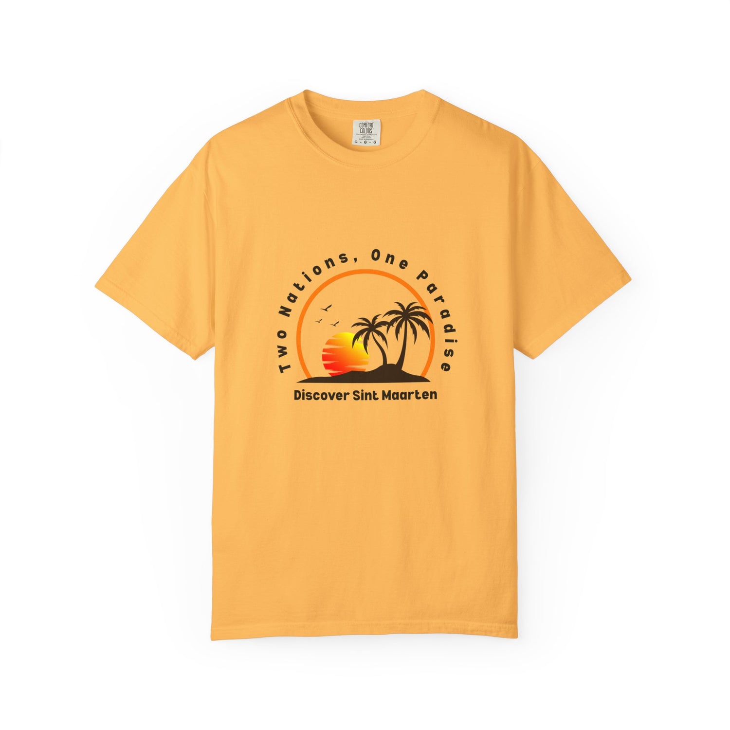Sint Maarten Tropical Graphic Tee, Relaxed Summer Vibes, Vacation Must-Have, Beachwear, Gift for Travel Lovers, Unisex Apparel