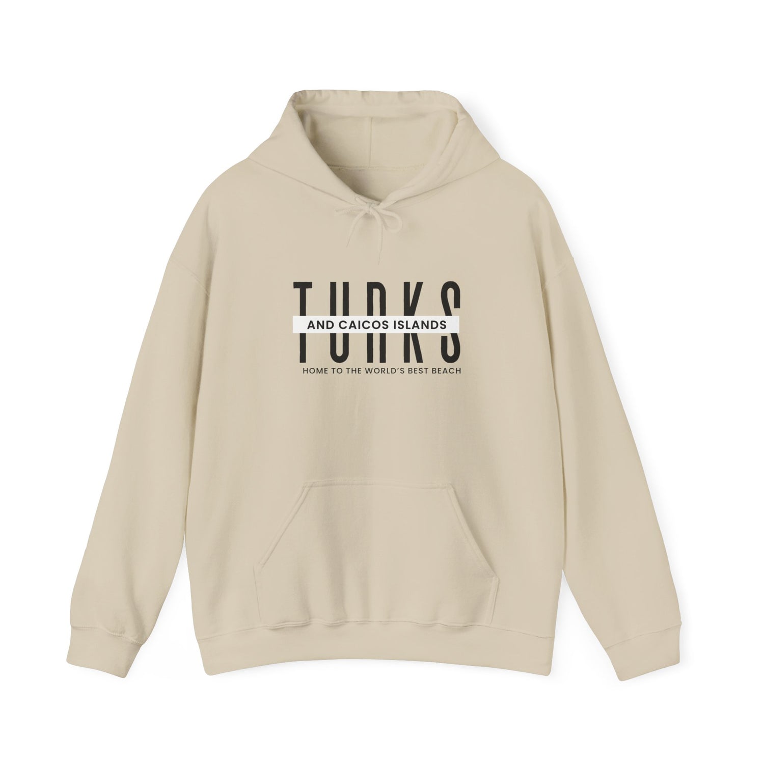 Turks and Caicos Islands Hooded Sweatshirt - Cozy Unisex Pullover for Beach Lovers